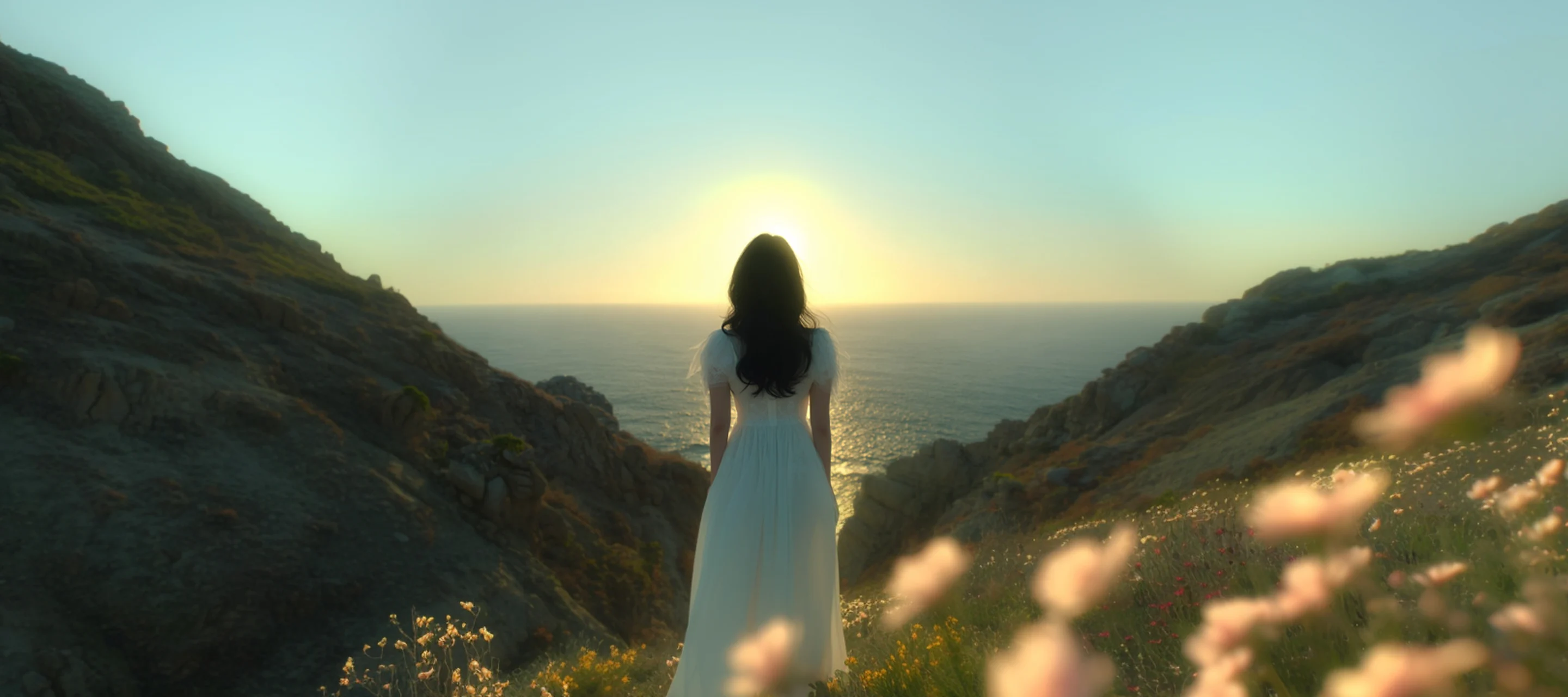 木々の間から差す光